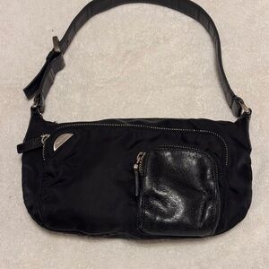 Francesco Biasia black nylon bag